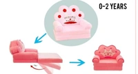 Kids Baby sofa cum bed 0-3 Years - Free Size, Baby Pink, Fiber, Sofa Cum  Bed, Pack of 1